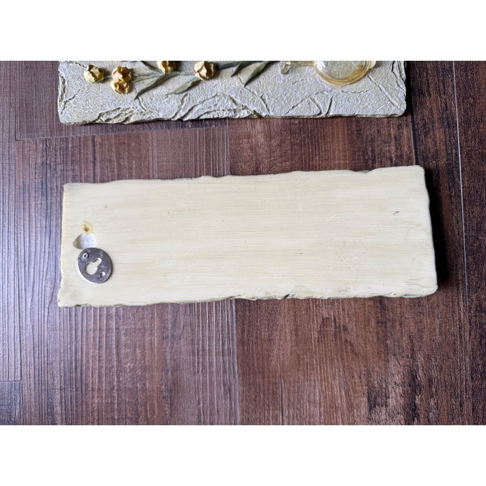 Cheri Blum Vintage Floral Wall Plaques Set of 2 3D Resin Botanical Art - Picture 10 of 16